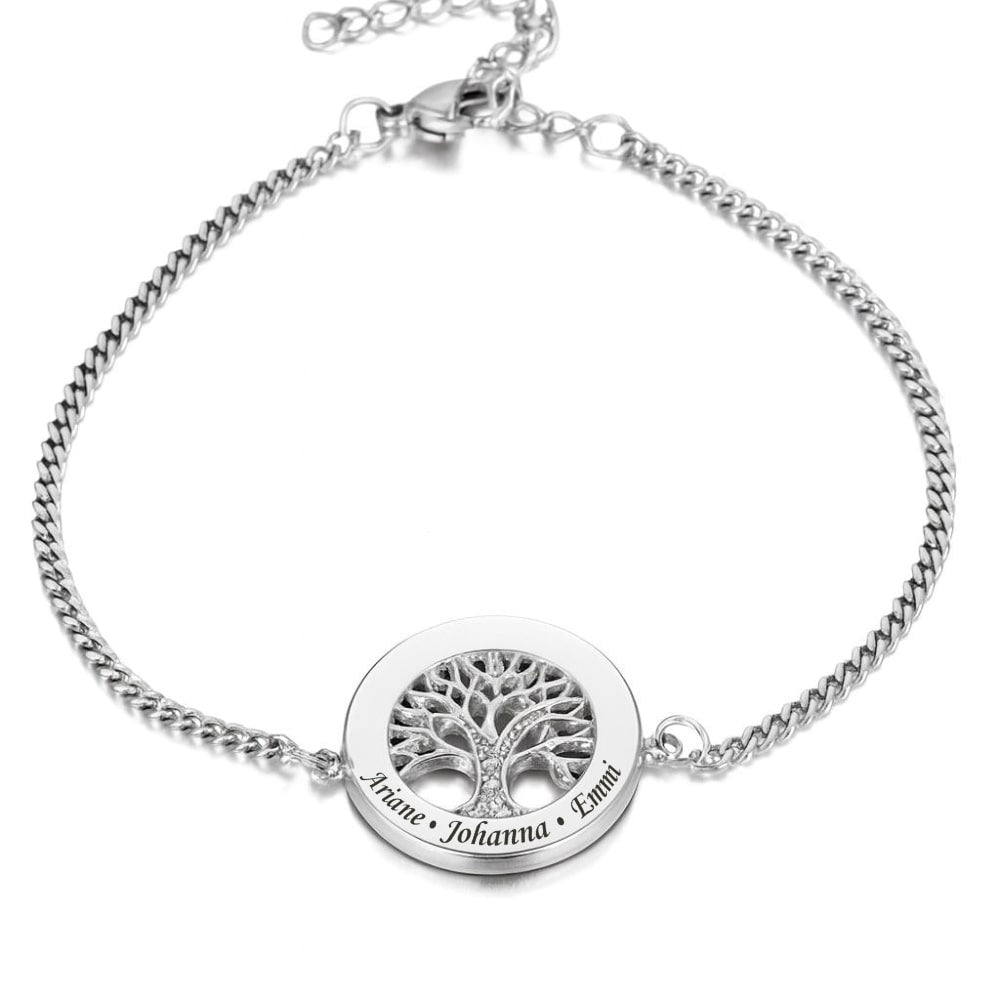 Tree of Life Bracelet with Zirconia stones