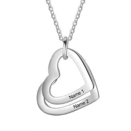 LOANYA Kette mit personalisierten Herzen Loanya 40 cm 2