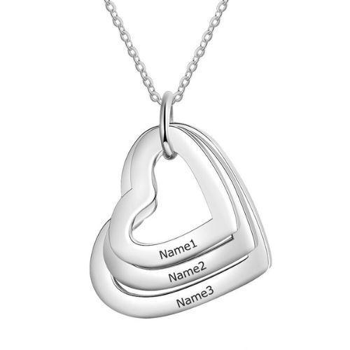 LOANYA Kette mit personalisierten Herzen Loanya 40 cm 3