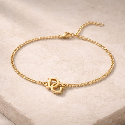 Interlocking Initials Bracelet