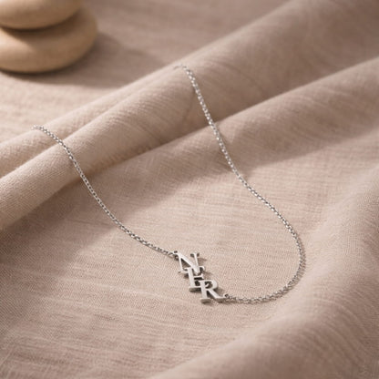 Personalised Monogram Necklace with Three Initials