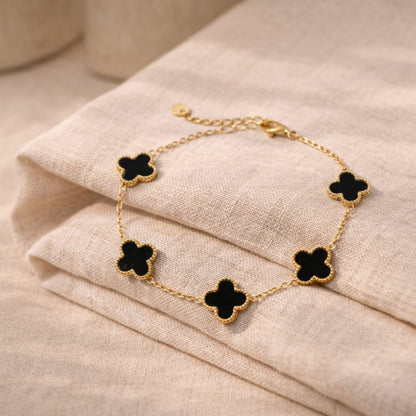 Clover Bracelet with Personalised Engraving