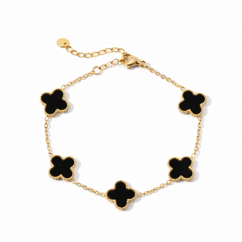 Clover Bracelet with Personalised Engraving