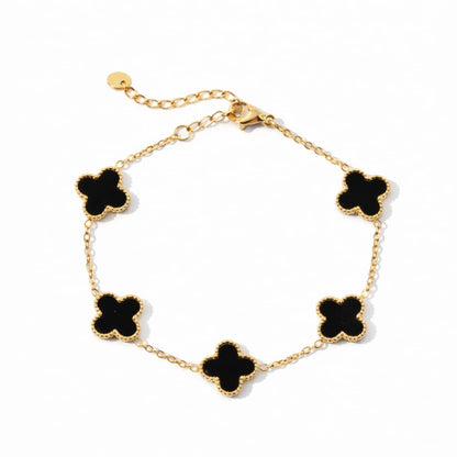 Clover Bracelet with Personalised Engraving