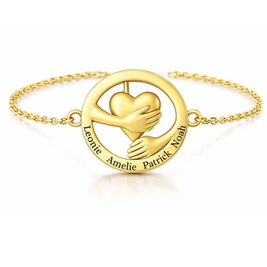 Embracing Heart Bracelet