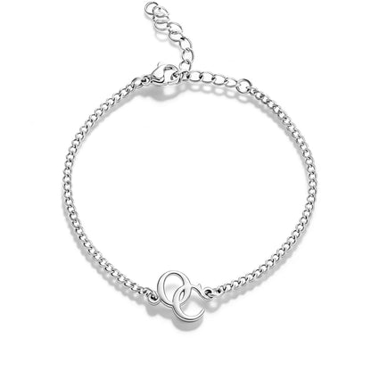Interlocking Initials Bracelet