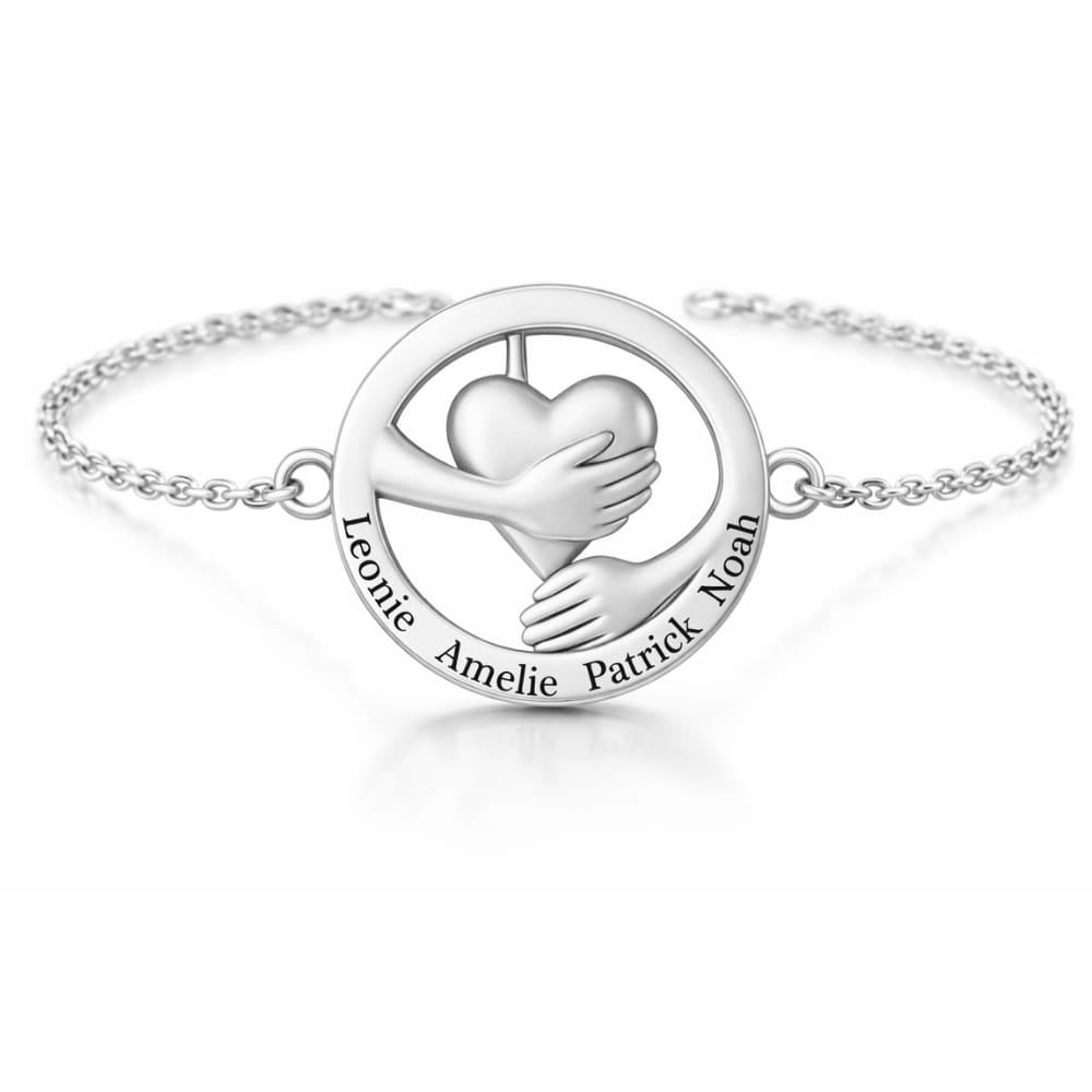 Embracing Heart Bracelet