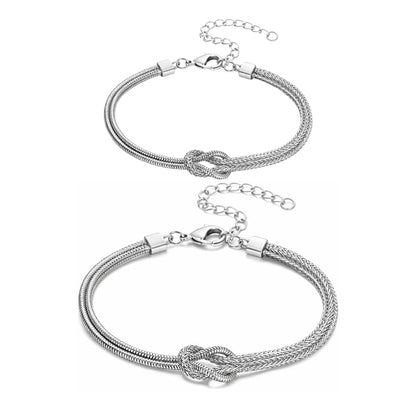 Eternity Knot Couple Bracelets (Set of 2)