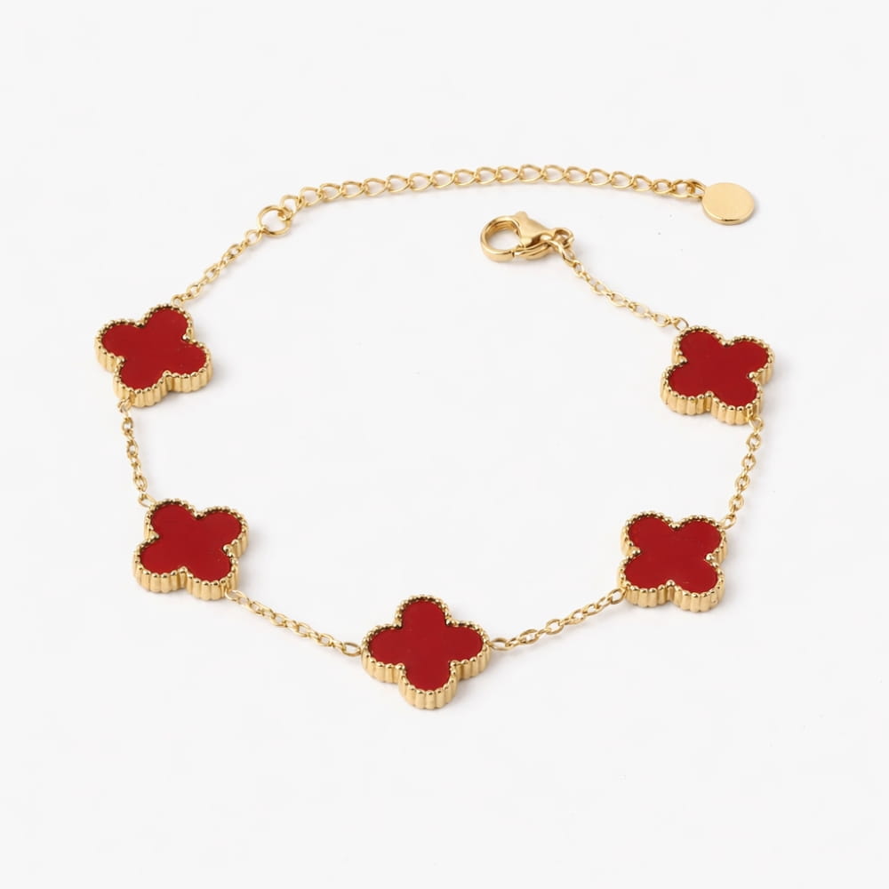 Clover Bracelet with Personalised Engraving