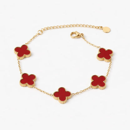 Clover Bracelet with Personalised Engraving