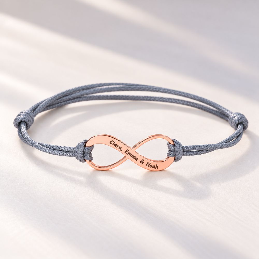 Bracelet with Personalised Infinity Symbol