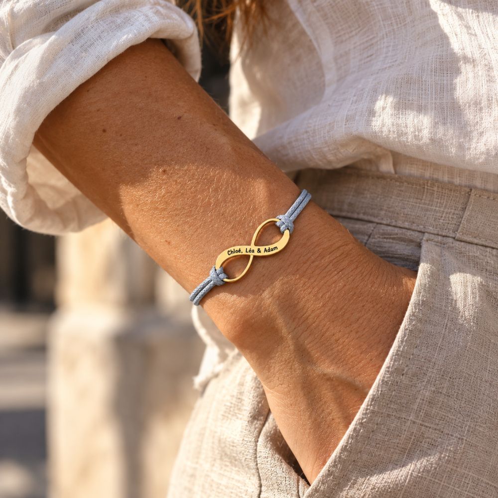 Bracelet with Personalised Infinity Symbol