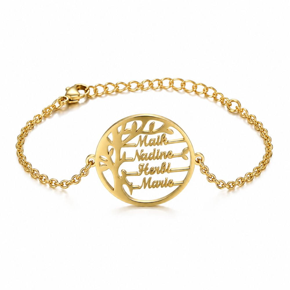 Tree of Life Bracelet with Personalised Names