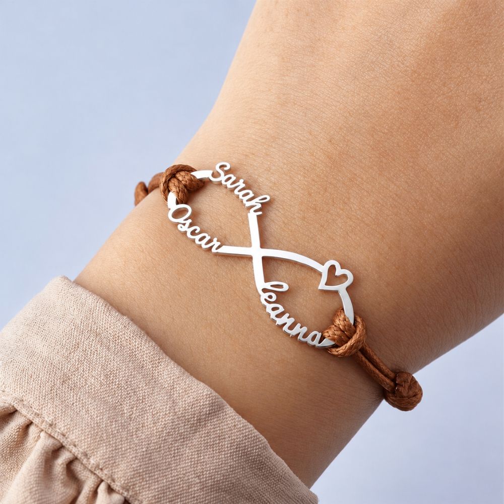 Personalised Infinity Bracelet