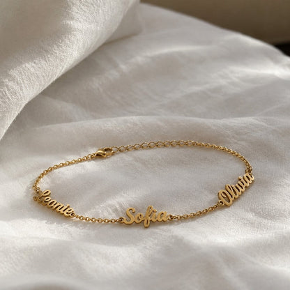 Personalisable Bracelet with 3 Names