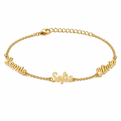 Personalisable Bracelet with 3 Names
