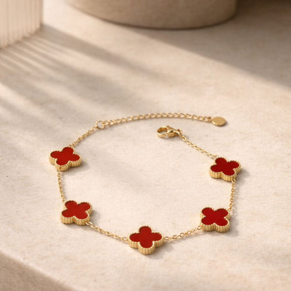 Clover Bracelet with Personalised Engraving