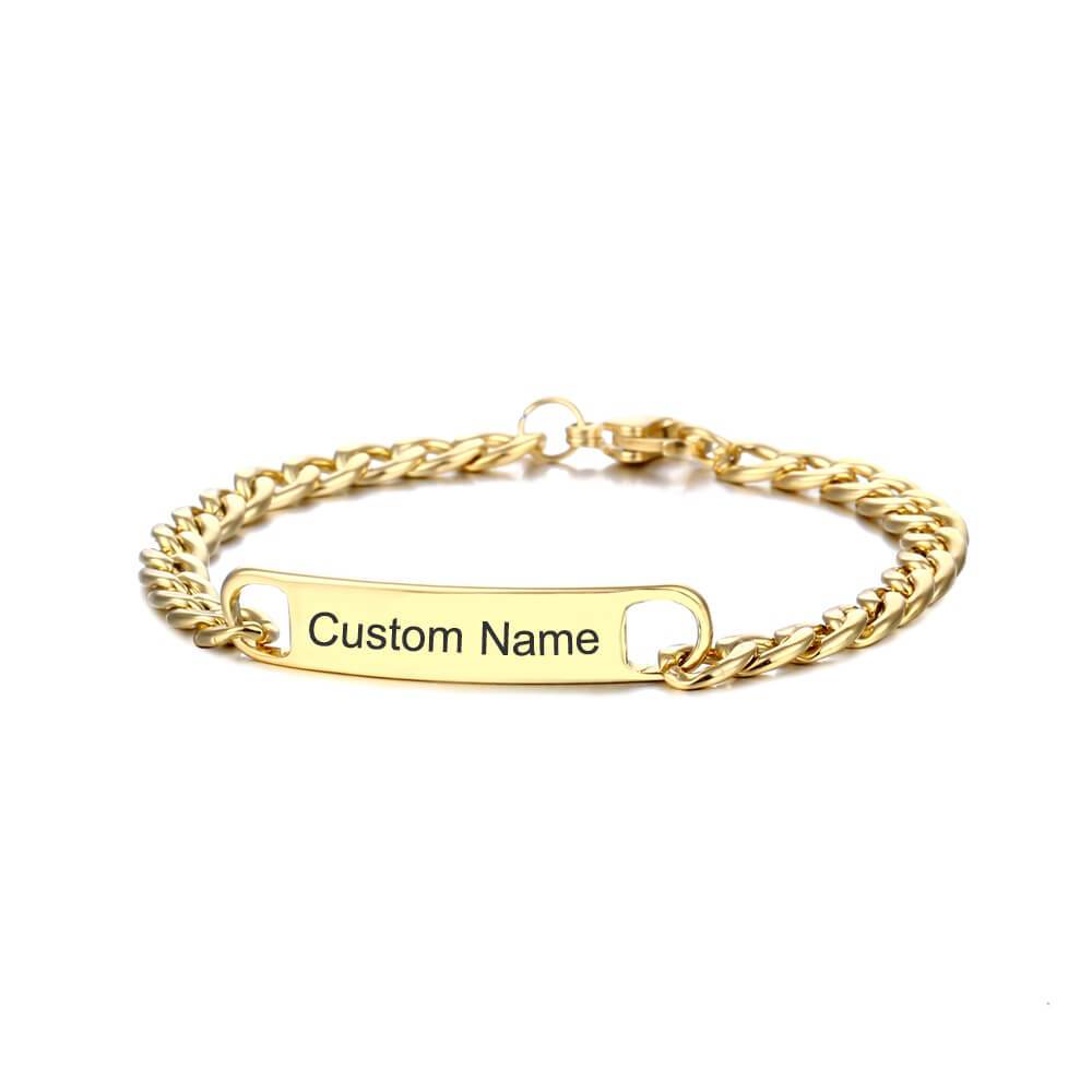 Couples Bracelet with Personalised Engraving