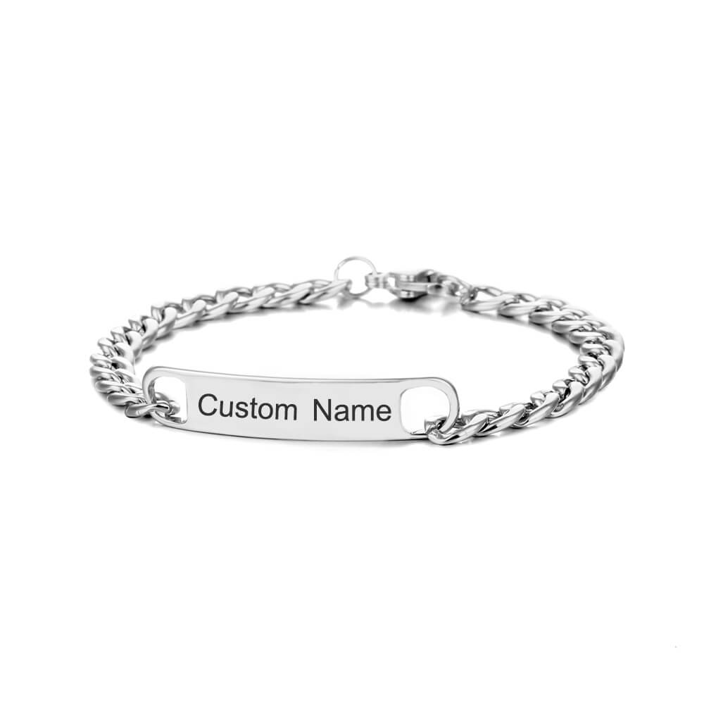 Couples Bracelet with Personalised Engraving