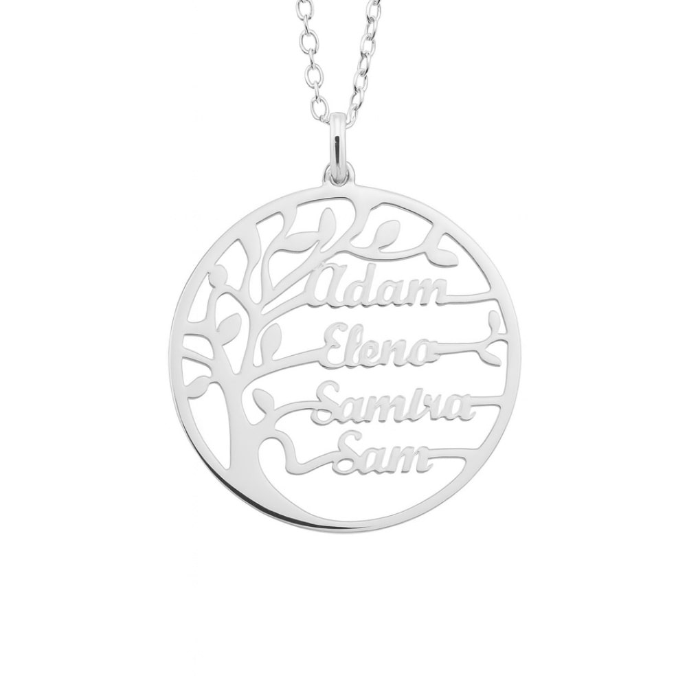 Tree Of Life Necklace With Engraved Names