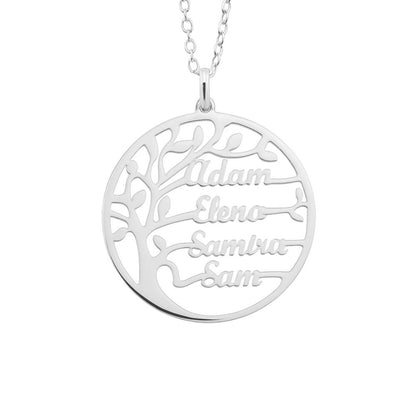 Tree Of Life Necklace With Engraved Names