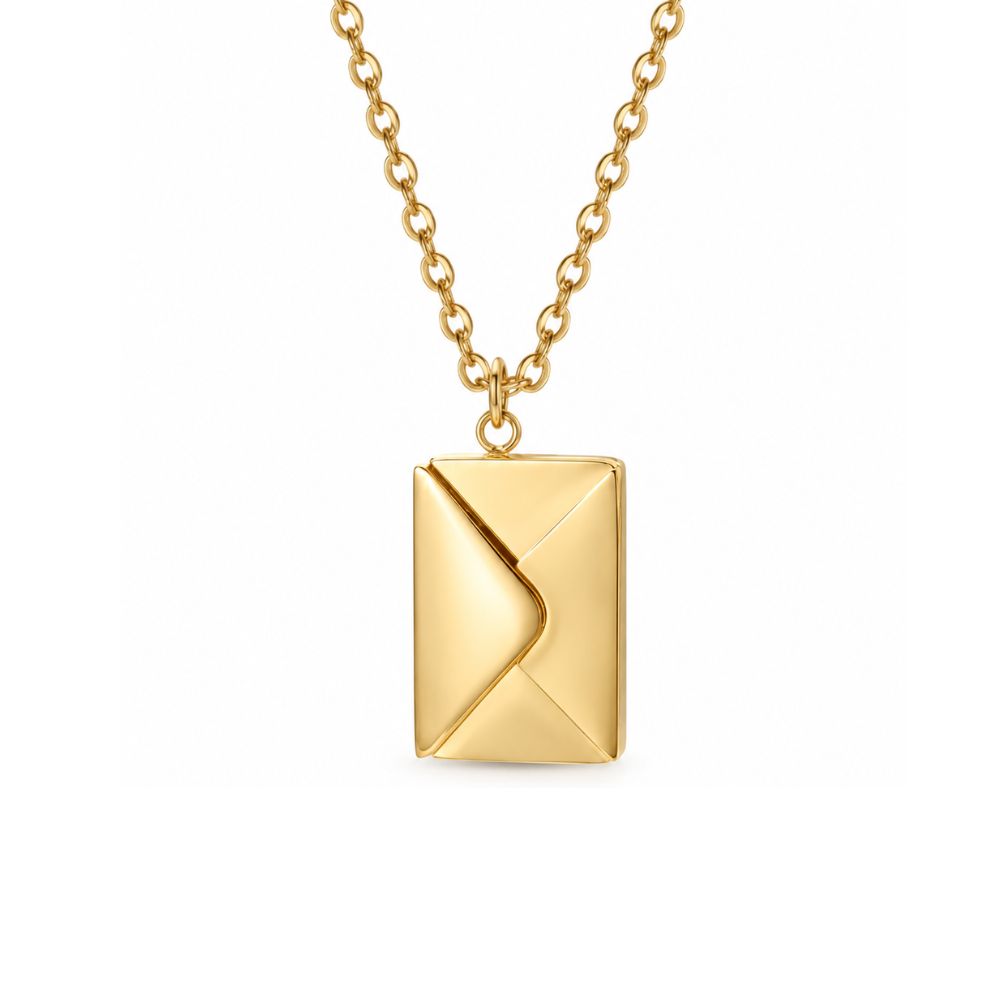 Personalised Envelope Necklace with Letter