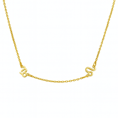 Two Zodiac Signs Necklace