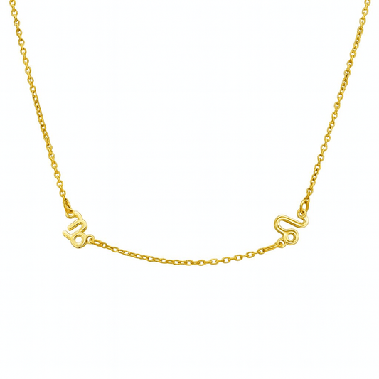 Two Zodiac Signs Necklace