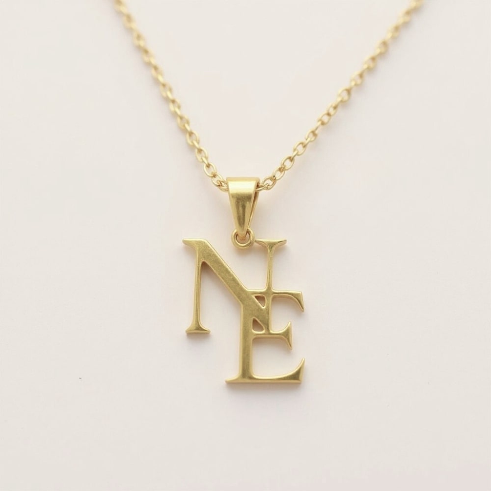 Interlocking Initials Necklace