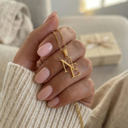Interlocking Initials Necklace