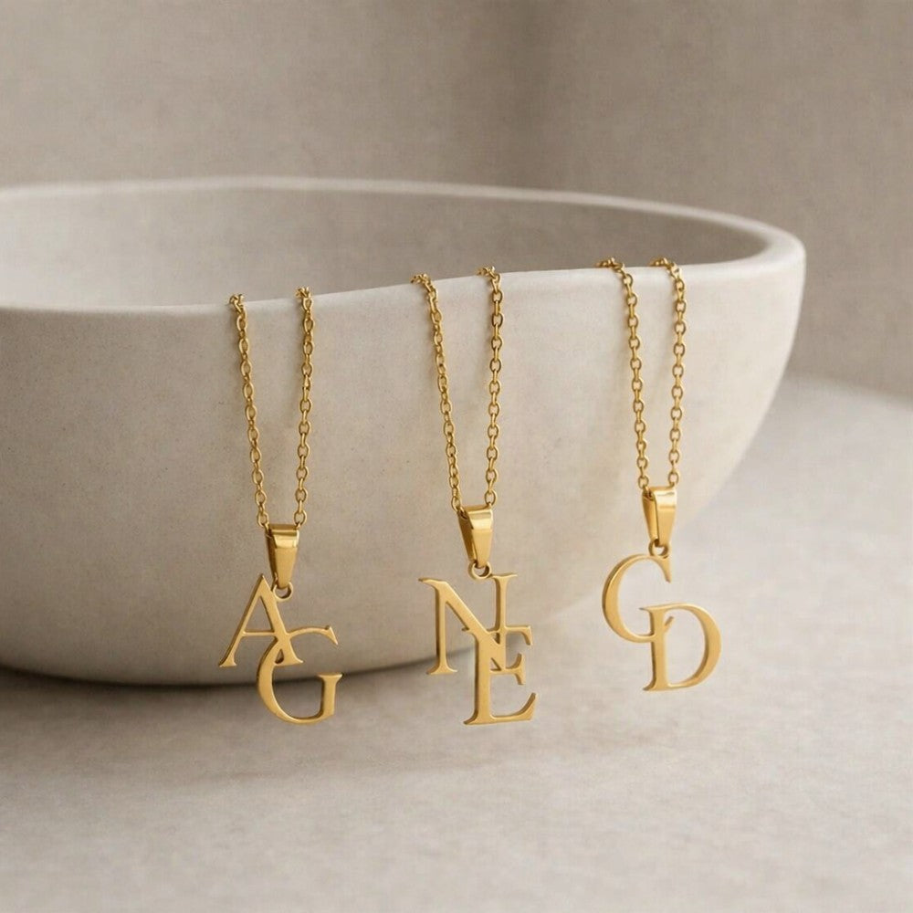 Interlocking Initials Necklace