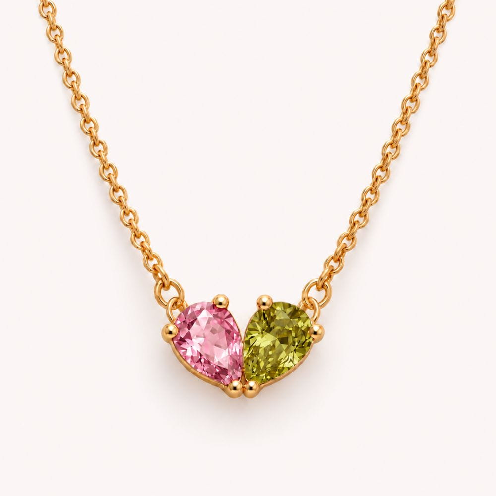 Duo Birthstone Necklace