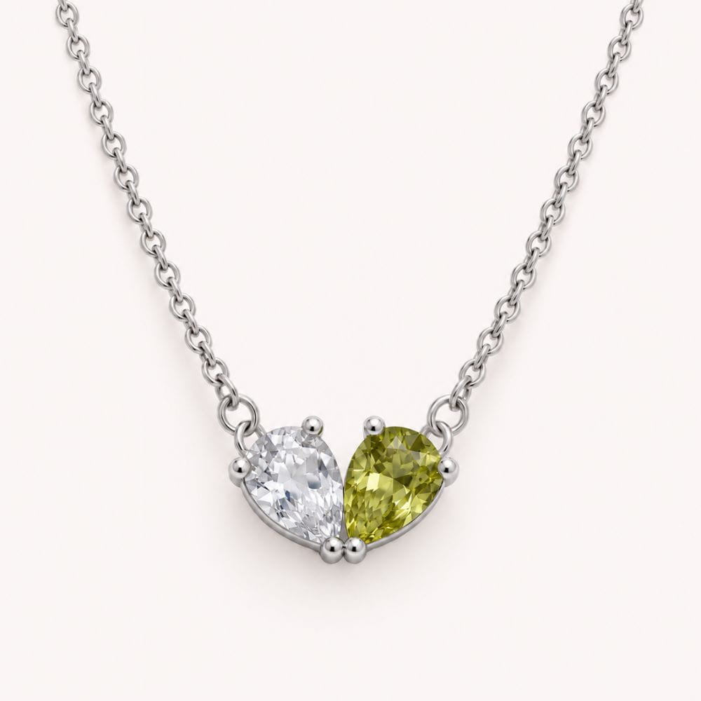 Duo Birthstone Necklace