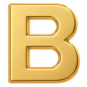 Letter B charm
