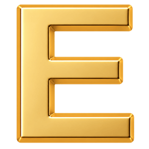 Letter E charm