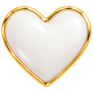 White Heart charm