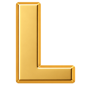 Letter L charm