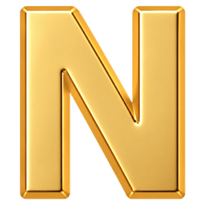 Letter N charm