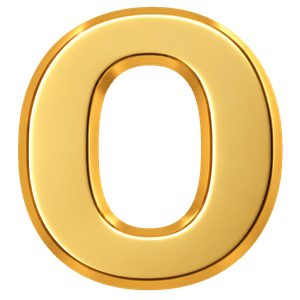Letter O charm