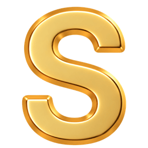 Letter S charm