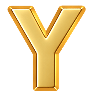 Letter Y charm