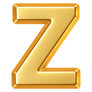 Letter Z charm
