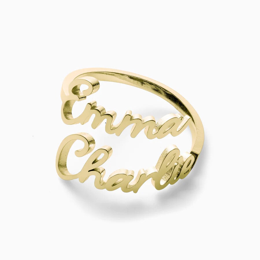 Ring With Two Personalised Names