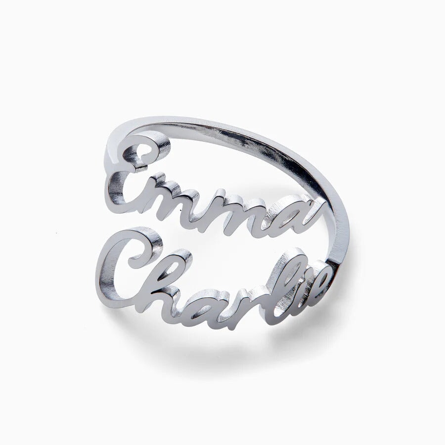 Ring With Two Personalised Names