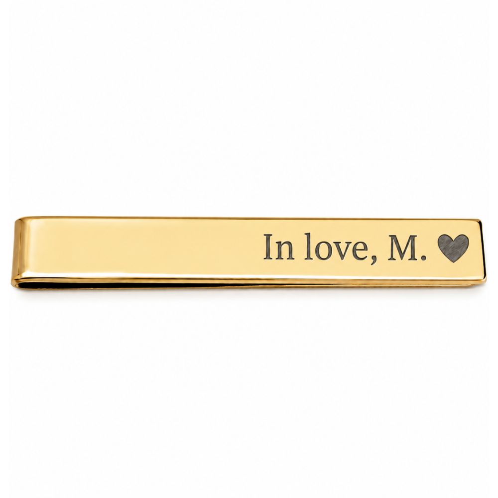 Personalised Tie Clip with Engraving
