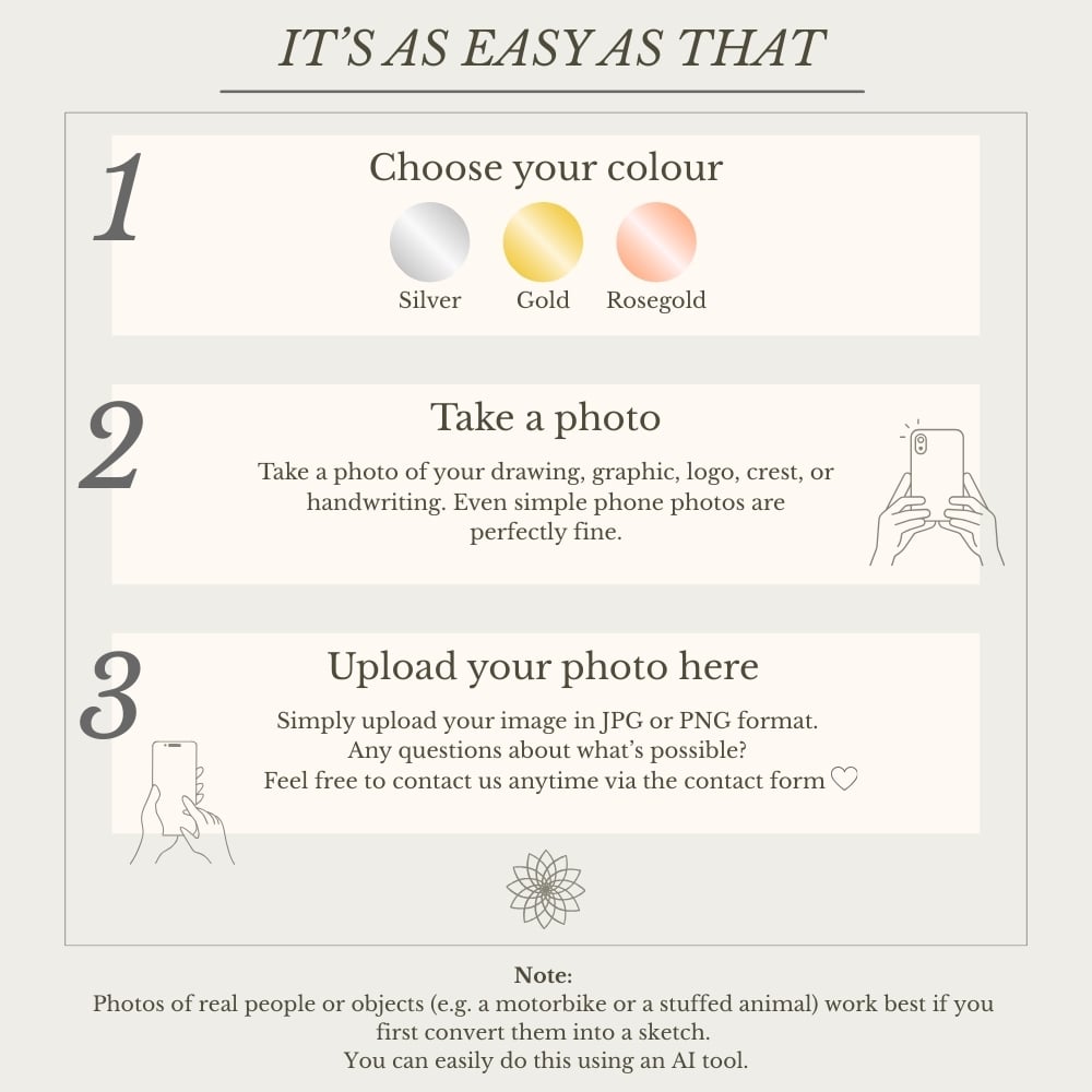 Children's Drawing As A Necklace Or Pendant